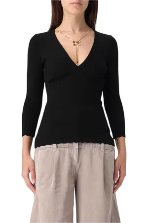 Elisabetta Franchi Dame, Strikkevarer, Svart, XL