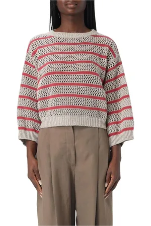 Brunello Cucinelli Dame, Strikkevarer, Flerfarget, XS