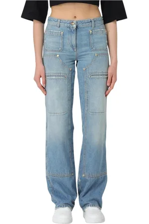 Palm Angels Dame, Jeans, Blå, W27