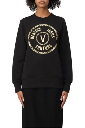 VERSACE Dame, Gensere & Hettegensere, Svart, M
