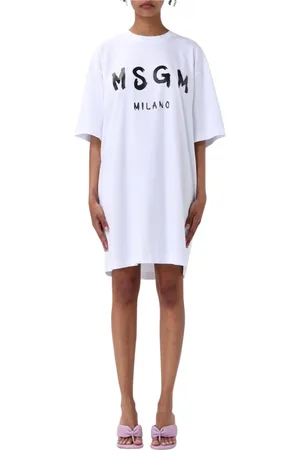 Msgm Dame, Kjoler, Hvit, S
