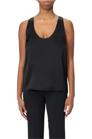 Twin-Set Dame, Topper, Svart, 2XL