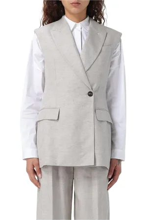 Brunello Cucinelli Dame, Jakker, Grå, S