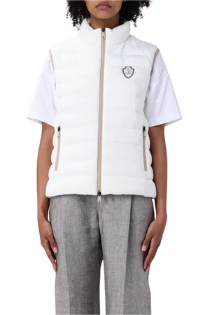 Brunello Cucinelli Dame, Jakker, Hvit, L
