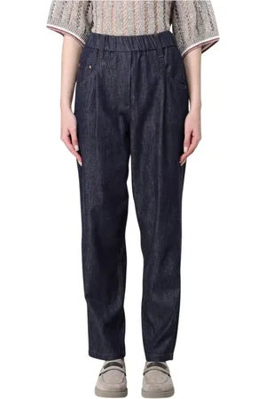 Brunello Cucinelli Dame, Jeans, Blå, 2XS