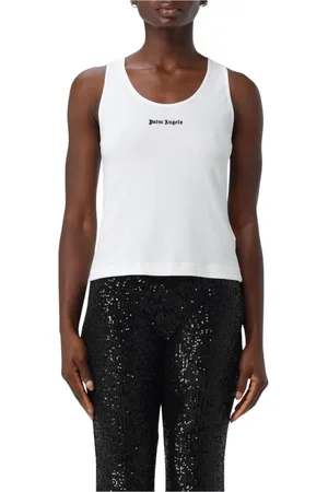 Palm Angels Dame, Topper, Hvit, S