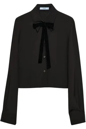 Prada Dame, Bluser & Skjorter, Svart, S