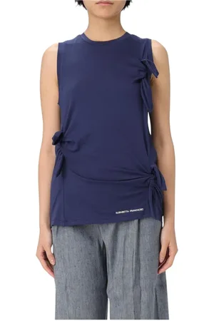 Elisabetta Franchi Dame, Topper, Blå, L
