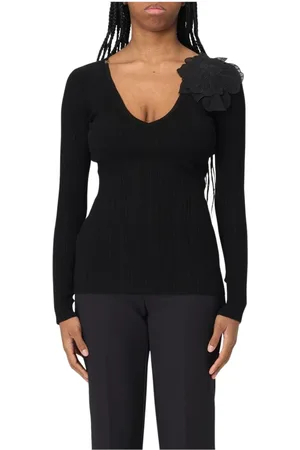 Elisabetta Franchi Dame, Strikkevarer, Svart, L