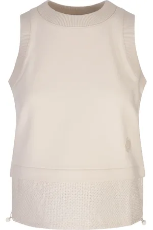 Moncler Dame, Strikkevarer, Hvit, XS