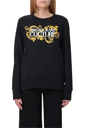 VERSACE Dame, Gensere & Hettegensere, Svart, 2XS
