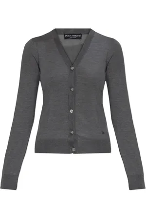 Dolce & Gabbana Dame, Strikkevarer, Grå, 2XS