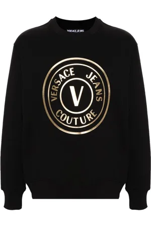 VERSACE Herre, Gensere & Hettegensere, Svart, 2XL