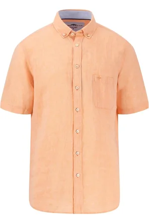 Fynch-Hatton Herre, Skjorter, Oransje, 2XL