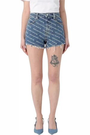 Alexander Wang Dame, Shorts, Blå, W25