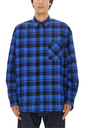 OFF-WHITE Herre, Skjorter, Blå, L
