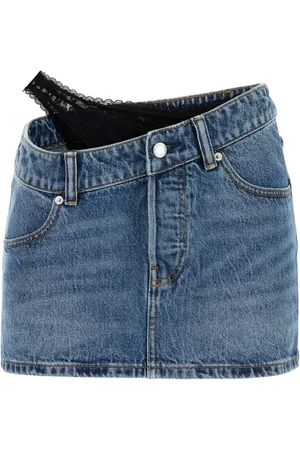 Alexander Wang Dame, Skjørt, Blå, W25