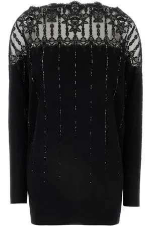 ERMANNO SCERVINO Dame, Strikkevarer, Svart, S