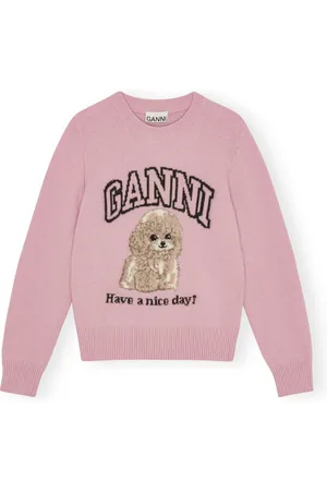 Ganni Dame, Strikkevarer, Rosa, XS