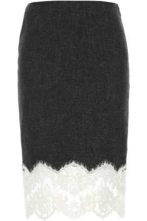 BLUMARINE Dame, Skjørt, Grå, M