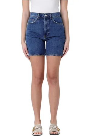 ANINE BING Dame, Shorts, Blå, W26
