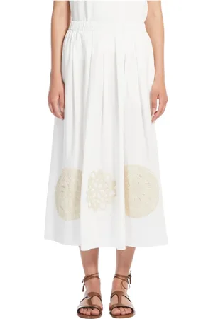Max Mara Dame, Skjørt, Hvit, M