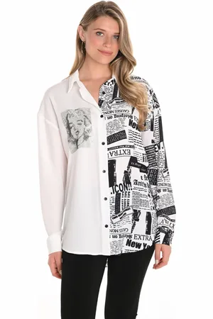 Frank Lyman Dame, Bluser & Skjorter, Flerfarget, 2XL