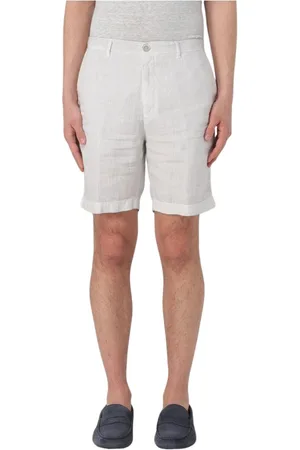 120% Lino Herre, Shorts, Hvit, S
