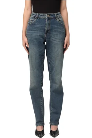 VERSACE Dame, Jeans, Blå, W26