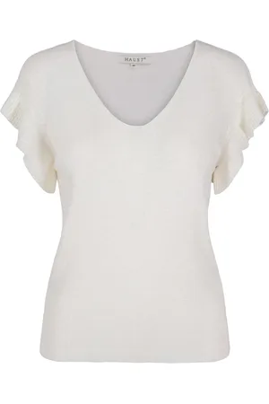 Haust Collection Dame, Strikkevarer, Hvit, XL