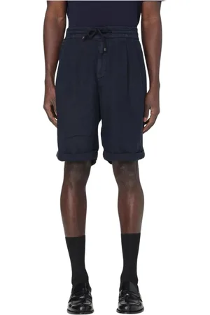 Brunello Cucinelli Herre, Shorts, Blå, M