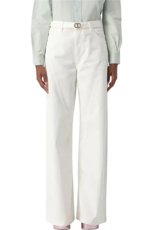 Twin-Set Dame, Jeans, Hvit, W30