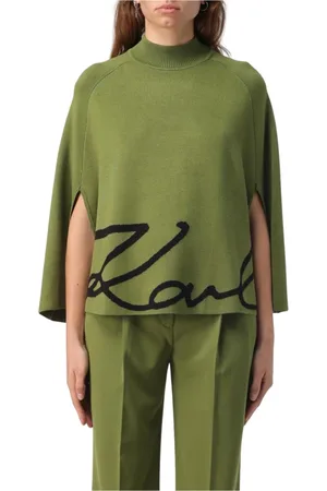 Karl Lagerfeld Dame, Strikkevarer, Grønn, M
