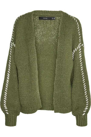 VERO MODA Dame, Strikkevarer, Grønn, M