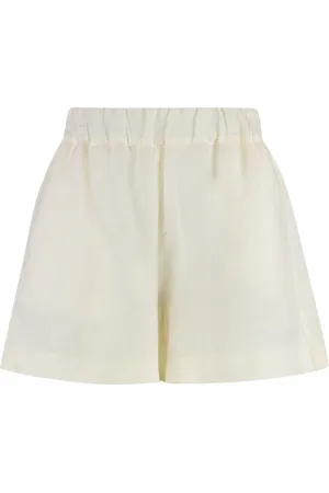 120% Lino Dame, Shorts, Hvit, XS
