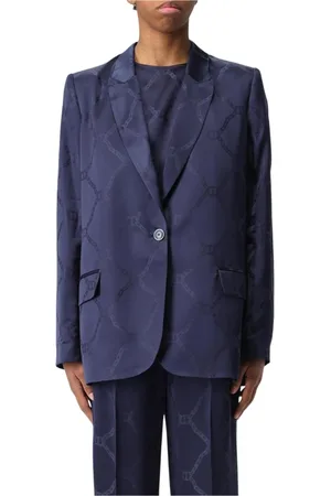 Twin-Set Dame, Jakker, Blå, XL