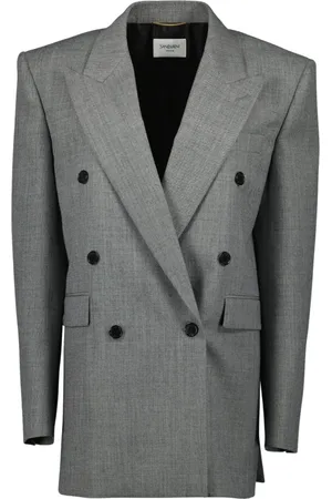 Saint Laurent Dame, Jakker, Grå, S