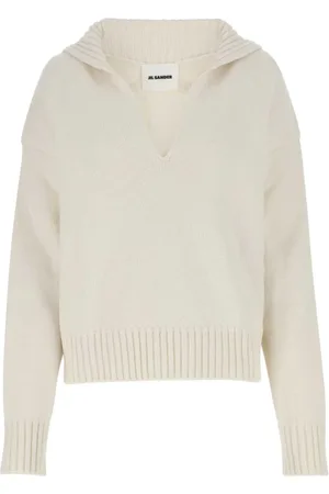 Jil Sander Dame, Strikkevarer, Hvit, 2XS