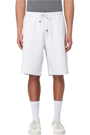 Brunello Cucinelli Herre, Shorts, Grå, 2XL