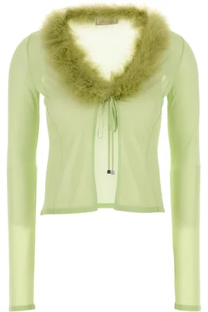 BLUMARINE Dame, Bluser & Skjorter, Grønn, M