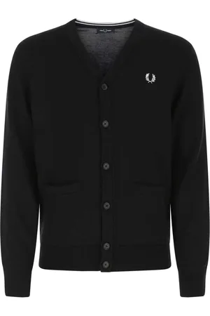Fred Perry Herre, Strikkevarer, Svart, S