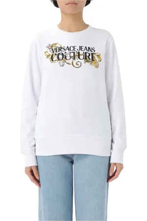 VERSACE Dame, Gensere & Hettegensere, Hvit, XS