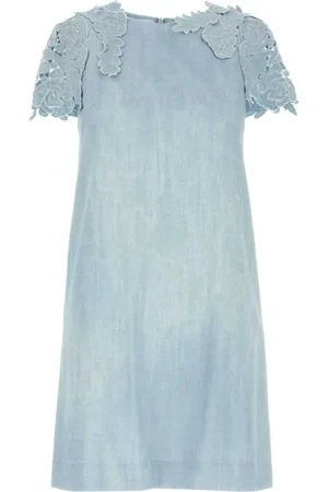 ERMANNO SCERVINO Dame, Kjoler, Blå, 2XS