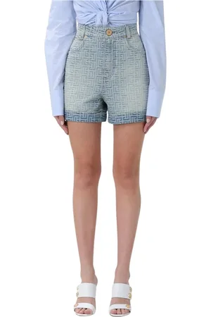 Balmain Dame, Shorts, Blå, S