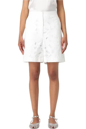 HUGO BOSS Dame, Shorts, Hvit, S