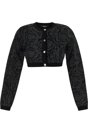 VERSACE Dame, Strikkevarer, Svart, M