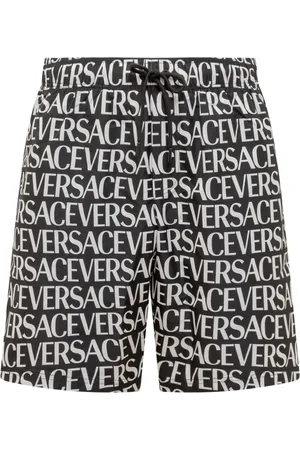 VERSACE Herre, Svømmetøy, Svart, 2XL