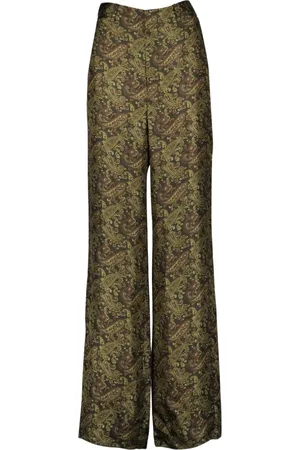 Saint Laurent Dame, Bukser, Grønn, M