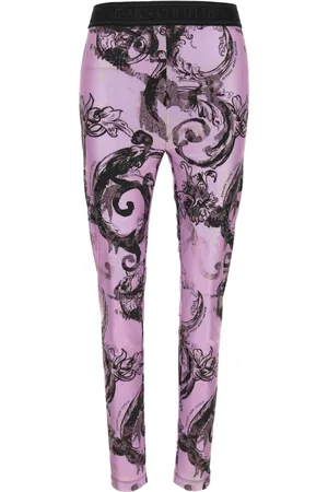 VERSACE Dame, Bukser, Lilla, XS