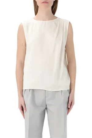 Twin-Set Dame, Topper, Hvit, S